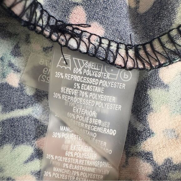 Tommy Hilfiger Size 10 Floral Printed Flutter Sleeve Tiered Ruffle Trim Dress - Picture 10 of 13